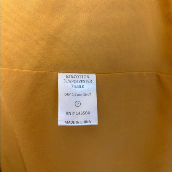 Marie Oliver Silk Blend Puff Sleeve Kaylee Dress in Desert Orange Plaid S - Picture 9 of 10